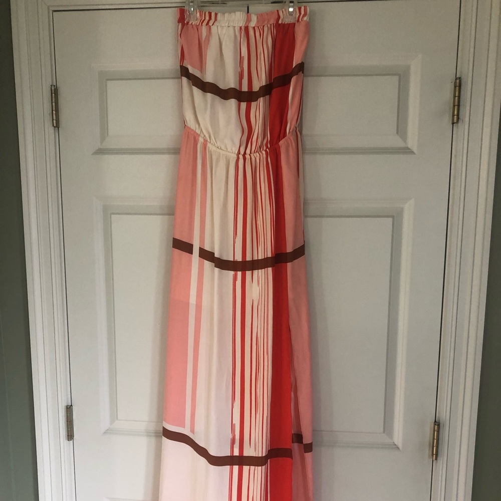 Women's Nell Couture Maxi Striped Tube Top Dress, Size 2